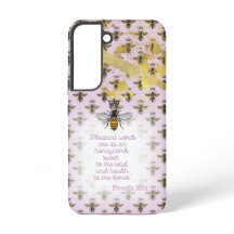 Luxe Pastel Mauve Gouden Bij Raster Bijbel Koningi