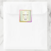 Luxe Pastel Pink Gold Glitter Product Labels (Tas)