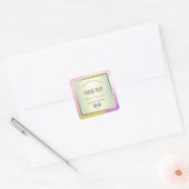 Luxe Pastel Pink Gold Glitter Product Labels (Envelop)