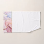 LUXE PASTEL WHITMARBLE GOLD BATHROOM TOWEL SET BAD HANDDOEK (Handdoek)