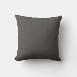 Luxe pasvorm naad geometrie in warm antraciet kussen