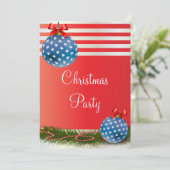 Luxe patriottische sterren en Stripes-kerstfeest Kaart (Staand voorkant)