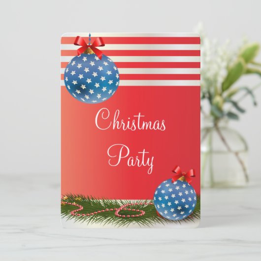 Luxe patriottische sterren en Stripes-kerstfeest Kaart (Staand voorkant)