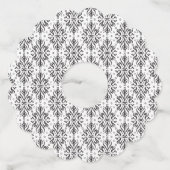 Luxe Patroon 4 Wijnglaslabel (Voorkant)