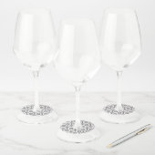Luxe Patroon 4 Wijnglaslabel (Set)