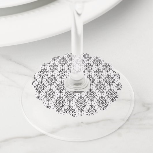 Luxe Patroon 4 Wijnglaslabel (Dichtbij)