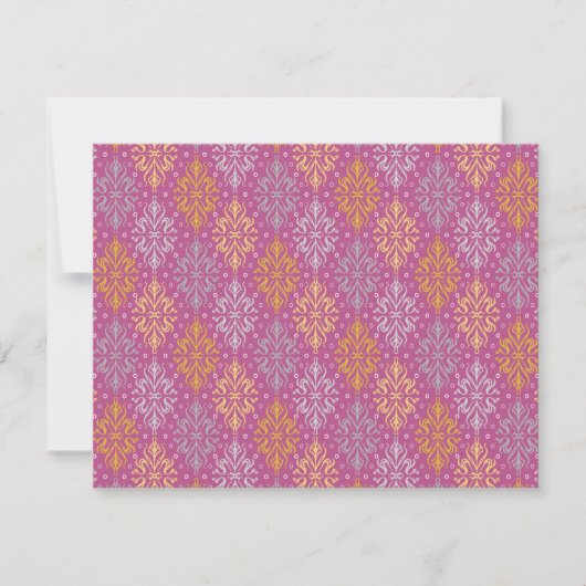 Luxe  patroon notitiekaartje (Voorkant)