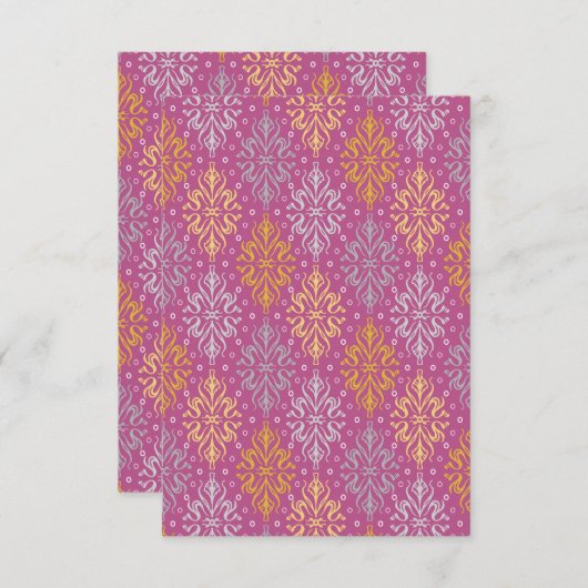 Luxe patroon save the date (Voorkant / Achterkant)