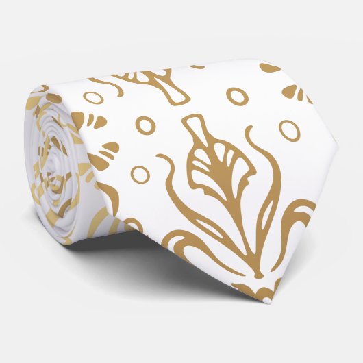 Luxe  patroon stropdas (Opgerold)