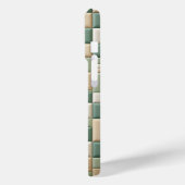 Luxe patroonhoes - Saliegroen & beige plaid Case-Mate iPhone Case (Achterkant / Links)