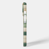 Luxe patroonhoes - Saliegroen & beige ruit Case-Mate iPhone Case (Achterkant / Links)