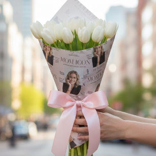 Luxe Persoonlijk Moeder Tijdschrift Foto Cover Cadeaupapier