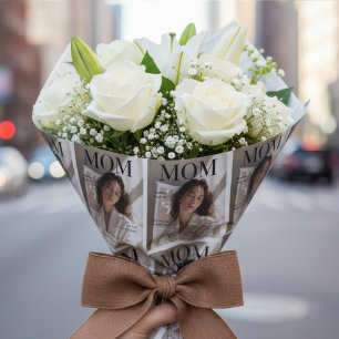 Luxe Persoonlijke Moeder Foto Tijdschrift Omslag Cadeaupapier