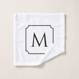 Luxe Persoonlijke Monogram Spa Badkamer Washandje