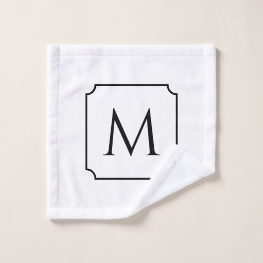 Luxe Persoonlijke Monogram Spa Badkamer Washandje (Wasdoekje)