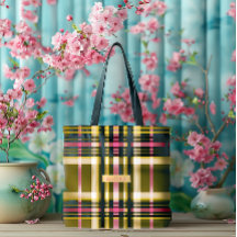 Luxe Persoonlijke Olijfgroene, Gouden & Roze Gerui