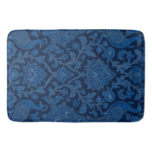 Luxe Perzische diepe Pauwblauw Patroon Badmat
