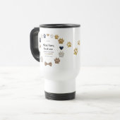 Luxe Pet Lover Travel Mug - Stille poten, luid Reisbeker (Voorkant links)