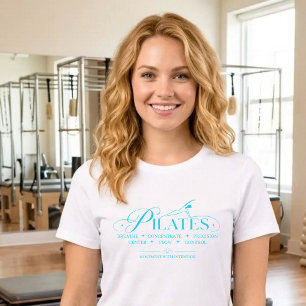 Luxe Pilates De Kernprincipes Blauw Tri-Blend Shirt