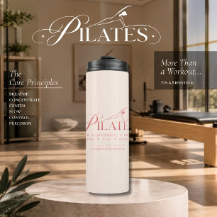 Luxe Pilates De Kernprincipes Rose Thermosbeker