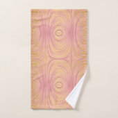 LUXE PINK GOLD ABSTRACTE BATHROOM TOWEL SET BAD HANDDOEK (Handdoek)