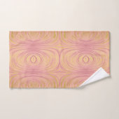LUXE PINK GOLD ABSTRACTE BATHROOM TOWEL SET BAD HANDDOEK (Handdoek)