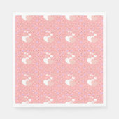 Luxe pink hearts vibrant romantic wallpaper servet (Voorkant)