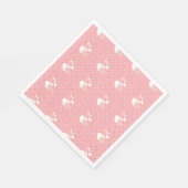 Luxe pink hearts vibrant romantic wallpaper servet (Hoek)