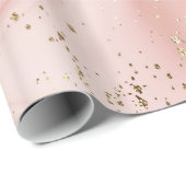 LUXE PINk ROSE MARBLE WRAPPING PAPIER (Rol Hoek)