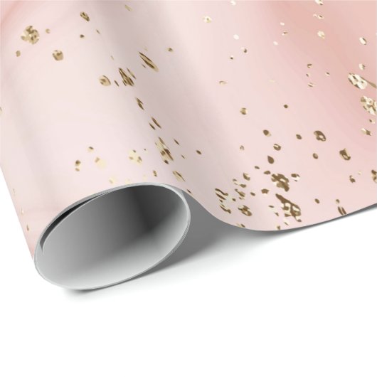 LUXE PINk ROSE MARBLE WRAPPING PAPIER (Rol Hoek)