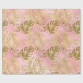 LUXE PINK TROPICAL WRAPPING PAPIER GIFT WRAP (Vlak)