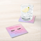 Luxe Pink Twenty One & Glowing 21st Birthday Kartonnen Onderzetters (Insitu)