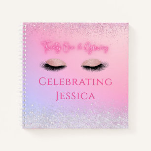 Luxe Pink Twenty One & Glowing 21st Birthday Notitieboek