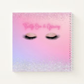 Luxe Pink Twenty One & Glowing 21st Birthday Notitieboek (Achterkant)