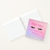 Luxe Pink Twenty One & Glowing 21st Birthday Notitieboek (Binnen)