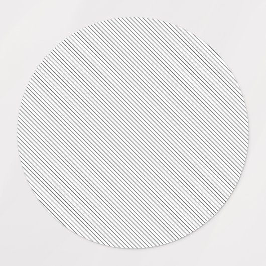 Luxe Pinstripe Aangepaste Label Sticker (Design 2)