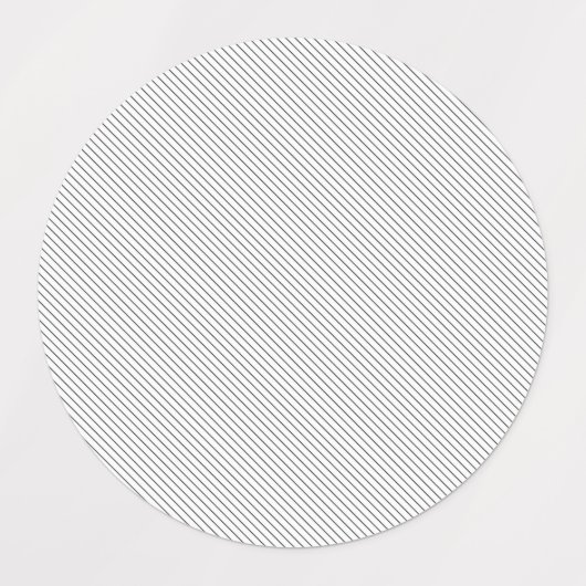 Luxe Pinstripe Aangepaste Label Sticker (Design 1)