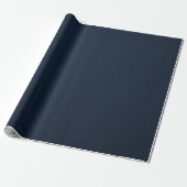 Luxe Plain Navy Cadeaupapier (Uitgerold)