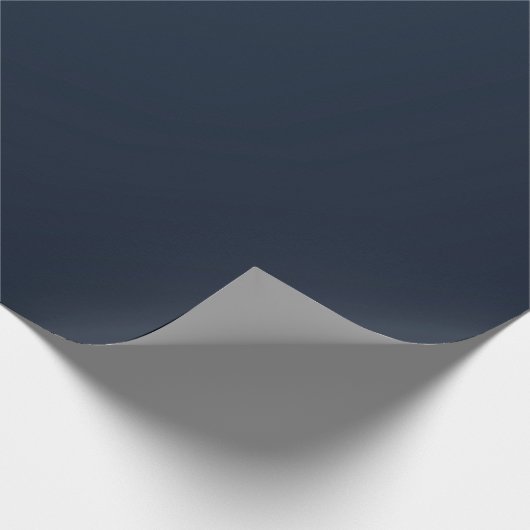 Luxe Plain Navy Cadeaupapier (Hoek)
