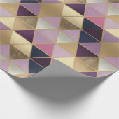 Luxe polygonale patroon inpakpapier rollen (Hoek)