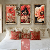 Luxe Poppy Plumes Portret Bouffant Couture Tissuepapier