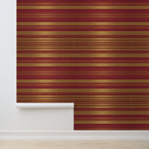 Luxe Populair Bourgogne Goud Linnen Collectie Behang