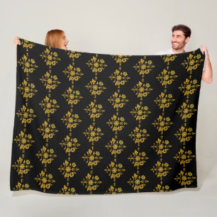Luxe Populair Elegant Bloemen Collectie Fleece Deken