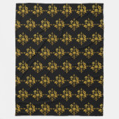 Luxe Populair Elegant Bloemen Collectie Fleece Deken (Voorkant)