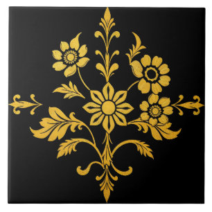 Luxe Populair Elegant Bloemen Collectie Tegeltje