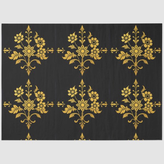 Luxe Populair Elegant Bloemen Collectie Tissuepapier (Voorkant)