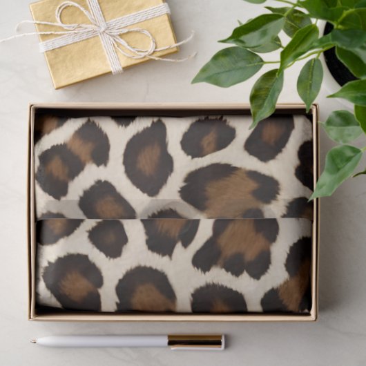 Luxe Populair Wit Luipaard Elegant Collectie Tissuepapier (Geschenk)