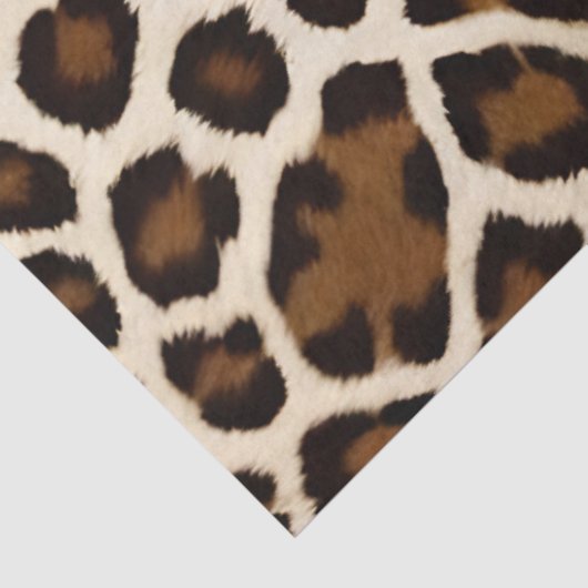 Luxe Populair Wit Luipaard Elegant Collectie Tissuepapier (Detail)