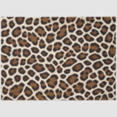 Luxe Populair Wit Luipaard Elegant Collectie Tissuepapier (Voorkant)