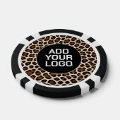 Luxe Populair Wit Luipaard Elegante Collectie Poker Chips (Enkel)